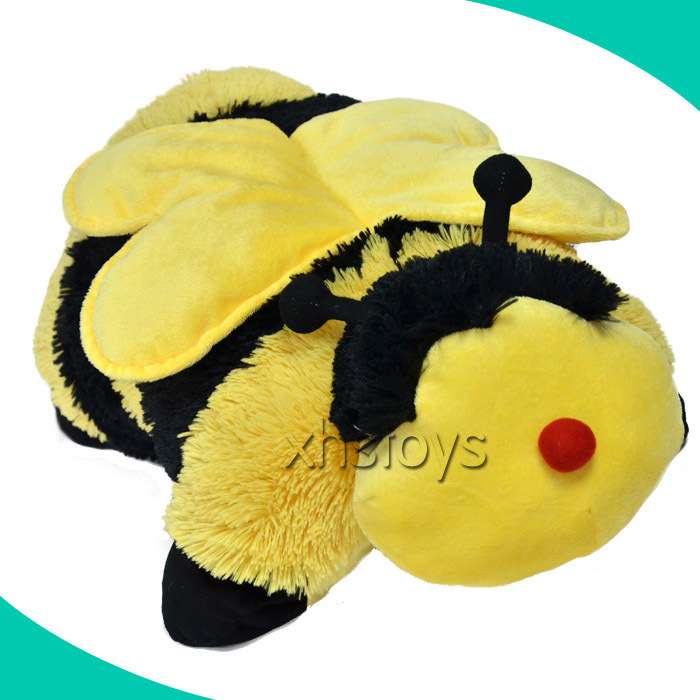 Usine Personnalisée En Peluche En Forme D'animal Abeille Oreiller avec Étiquette Privée