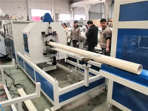 Automatic Pvc Pipe Production Line Wifi Control PVC Pipes Extruder Machine For Construction Water Pipe/ Plastic Tube Extrusion