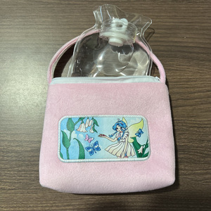 Bouillotte en flanelle rose avec motif féerique pour le confort hivernal des mains, des pieds et de la taille, portable, pour étudiants - Product Image 2