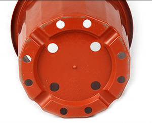 Macetas de plástico PP para exteriores Rojas redondas de estilo lujoso moderno, macetas grandes ecológicas para interiores para jardines urbanos, estilo vivero - Product Image 2