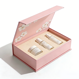 Boîte cosmétique personnalisée de <span class=keywords><strong>qualité</strong></span> supérieure avec insert, boîte cadeau rigide en carton, boîte à rabat magnétique pour produits de soin de la peau - Product Image 2