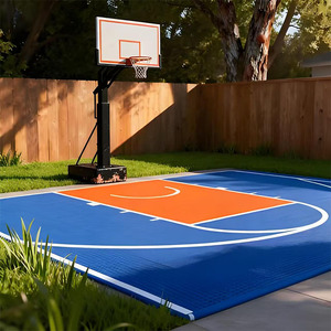 <strong>3x3</strong> Basketball Court PP Interlocking Flooring <strong>Tiles</strong> Anti-Slip Waterproof Outdoor Backyard Quick Assembled Sport Court Mat - Product Image 4
