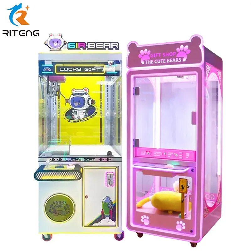 Riteng butik oyuncak kapma makinesi en kaliteli Challenger ödül küp pençe makinesi yedekler bebek düğün pençe makinesi