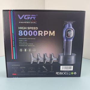 Vgr-Máquina de <span class=keywords><strong>corte</strong></span> de pelo de peluquero profesional para hombre, recargable, potente, eléctrica, inalámbrica, para cortar el pelo, para la peluquería, para hombre - Product Image 2