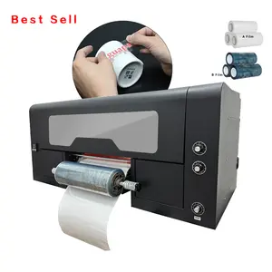 Printer DTF UV 33CM 13 inci i3200 XP600 3 cetak 2 dalam 1 semua dalam satu cetak dan stiker kristal pencetak DTF dengan Laminator