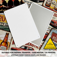 Plaques Métalliques Vierge en Gros 20x30cm pour Impression UV, Plaques Métalliques Vierge pour Sublimation Personnalisée 30x40cm, Impression DIY à Plat