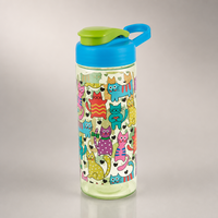 Bottiglia d'Acqua in Plastica da 500ml con Coperchio in PET, Accessorio per Bevande per Bambini, Vendita Diretta all'Ingrosso