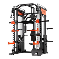 Station de musculation multifonction Smith Machine avec banc de musculation, équipement de musculation à domicile, machine d'entraînement de force