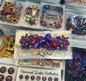 Envolturas para vasos de 16 oz con signos del zodíaco, resistentes a los rayos UV, lavables, metálicas, fáciles de despegar, para pegatinas de cristal, botellas, calcomanías DIY, transferencia de calor - Product Image 2