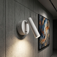 Applique murale d'angle LED moderne en aluminium IP65 3W, orientable, pour lecture en chambre, avec couleur personnalisable