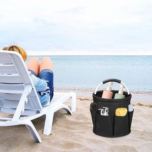 Factory 17L Cleaning Supplies Caddy Bag Organizer Cleaning Supplies <b>Buckets</b> Foldable Cleaning Tools Bag Portable Cleaning Caddy - Product Image 4