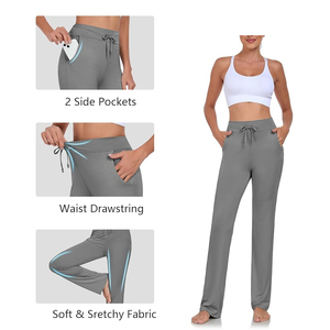 Pantalones de Yoga para Mujer de Primera Calidad con Tela Elástica en Cuatro Direcciones para Entrenamiento Diario, Cintura Alta Elástica - Product Image 3