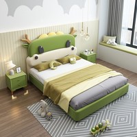 Hochwertiges Schlafzimmer-Set aus Holzmöbeln, Kinderbett für Kinderzimmer-Sets