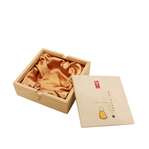 Boîte de rangement pour thé en bois d'acacia rectangulaire avec logo personnalisé, emballage écologique pour les cadeaux de vacances et d'affaires - Product Image 3