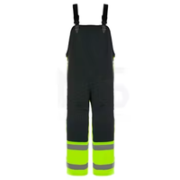 Résistant à l'eau et au vent Bavoir de neige isolé pour hommes Bavoirs de chasse de pêche Fermeture à glissière pour jambes Pantalon de ski Pantalon à bavette de travail ignifuge