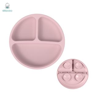 Bol à nourriture pour bébé prêt à l'emploi de style classique de la marque Silicoco, <span class=keywords><strong>compartiment</strong></span> en silicone avec <span class=keywords><strong>ventouse</strong></span>, <span class=keywords><strong>assiette</strong></span> à dîner pour enfants pour bébé - Product Image 6