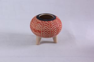 Vaso in ceramica con gambe in ceramica vaso di fiori per interni decorazione di mobili - Product Image 4