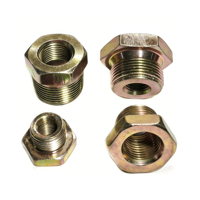 Conector de Tubería con Rosca Macho y Hembra, Buje Hexagonal Reductor para Repuestos de Camiones Pesados