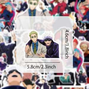 50 pièces dessin animé Anime Graffiti décorations pour bagages manuels ordinateurs portables ordinateurs de bureau planches à roulettes autocollants étanches - Product Image 3