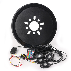 Đèn khung gầm lốp dự phòng Wrangler JK JL TJ + Đèn LED RGB trang trí bánh xe ô tô - Product Image 4