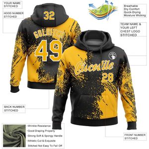 Pulls à capuche personnalisés pour hommes femmes jeunes uniforme d'équipe sportive personnalisé avec logo cousu avec numéro de nom - Product Image 2