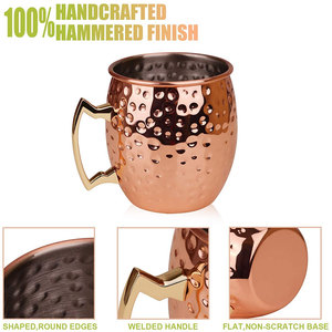 <span class=keywords><strong>Taza</strong></span> mula Chapado en cobre <span class=keywords><strong>taza</strong></span> <span class=keywords><strong>de</strong></span> acero inoxidable con mango <span class=keywords><strong>de</strong></span> cobre martillado textura Moscú <span class=keywords><strong>taza</strong></span> - Product Image 5