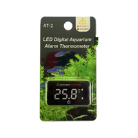 Termometer Akuarium Layar Sentuh Digital ℃ / ℉   Alarm Suhu Tinggi Rendah yang Dapat Diaktifkan, dengan Indikator LED, Tampilan Suhu di Dalam Akuarium