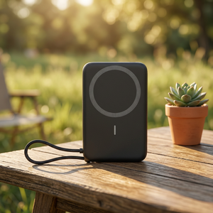พาวเวอร์แบงค์แม่เหล็กไร้สายแบบ Type-C รุ่นบางเฉียบ ปี 2026 ความจุ 10000mAh พร้อมที่วาง ชาร์จเร็ว พกพาสะดวก - Product Image 4