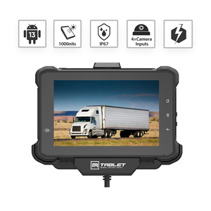 Tablette Android 13 robuste pour véhicule, personnalisée, 7 pouces, Octa Core, 4G, GPS, avec 4 entrées caméra pour camions longue distance - Product Image 2