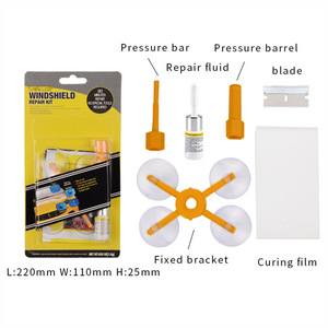 Kit de réparation de pare-brise Kai Ding, réparation en 20 minutes, aucun outil requis, outil d'urgence pour la réparation des fissures de vitres de voiture - Product Image 2