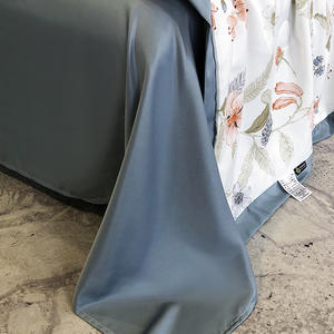 कपास बुना हुआ मुद्रित ग्रीष्मकालीन शीतलन सुविधा और रजाई धोने योग्य बिस्तर शीट बेडरूम के लिए तकिए के साथ सेट - Product Image 4