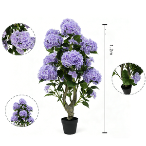120cm New Arrived <b>Artificial</b> Plant Hydrangea Faux Custom Flower Laurustinus <b>Tree</b> for Wedding Decor, Garden Landscaping & Decking - Product Image 2