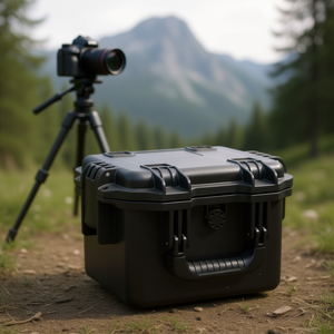 Estuche de transporte portátil negro de PP de 11.8x9.6x7.9 pulgadas para equipo de cámara y video - Product Image 2