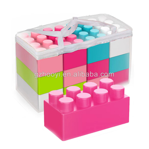 Blocchi Jumbo di plastica per i più piccoli interni ed esterni a 8 punti grandi blocchi di lasciar andare impilando mattoni da costruzione - Product Image 5