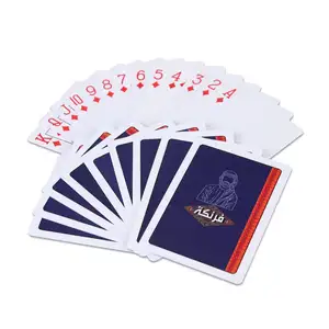 2023 pas cher adulte personnalisé commerce impression carte et boîte Boire Jeu De Carte à boire carte de jeu Baloot table carte de poker en plastique