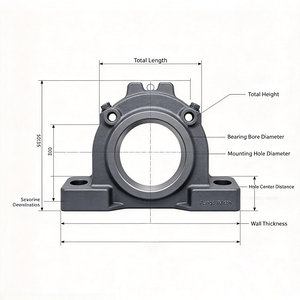 Boîtier de roulement en acier inoxydable/fer fonte moulé sur mesure Densen Chine avec contrôle qualité strict – Vente éclair - Product Image 2