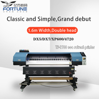 Imprimante à solvant écologique FORTUNE 1,7 m/2,0 m, imprimante grand format I3200 pour autocollants de voiture, bannière flexible