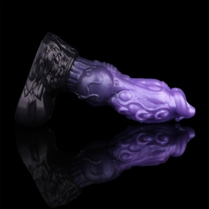 Double-layer Silicone <b>Dildo</b> Fantasy Monster Knot Dick With Sucker G-spot Stimulate Sexy Tools for Women Men Masturbation - Product Image 5