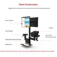 Support métallique Rotation sur poteau à 360 degrés Support de moniteur universel antivol Pos pour tablette Pos
