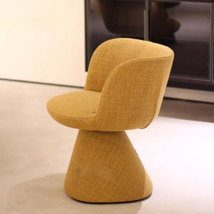 Thiết kế mới Nordic phòng chờ Ghế bành Ghế ăn bọc vải da đệm ghế xoay hiện đại - Product Image 5