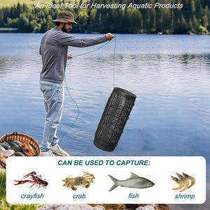 Plastik balıkçılık yem kafes balıkçılık yem tuzak balık tuzak sepeti Minnow halat ile Minnow balık karides kerevit yengeç için - Product Image 3