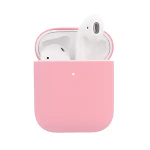Customized Logo Wireless Earphone Silicone Protective Cover Case For Airpods 1 2 Case