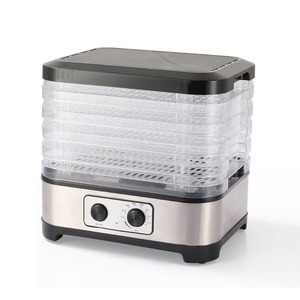 Pengering Makanan 5 Baki Stainless Steel Pengering Makanan Elektrik Rumah Tangga dengan Pengatur Waktu untuk Buah, Sayuran, Daging, Kontrol <span class=keywords><strong>Digital</strong></span> Mekanis - Product Image 6