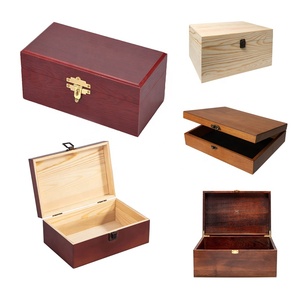 Luxury Decorative Wooden Storage Box Wooden Gift Boxes Wooden Jewelry Box with Hinged Lid and Locking Key