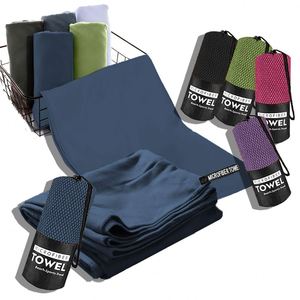 Serviette de sport en microfibre tissée en polyester personnalisée à séchage rapide - Hôtel, plage, vente en gros, absorbante, légère - Product Image 1