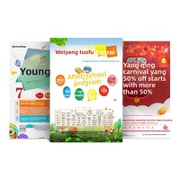Poster Pubblicitari Personalizzati Stampati in Offset, Brochure Pieghevoli A4/A5, Volantini in Carta Patinata a Colori - Produzione su Ordinazione