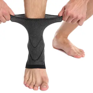 Aolikes malha tornozelo manga leve compressão tornozelo cinta ideal para o esporte e alívio da dor apoio do tornozelo