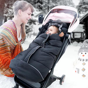 Camping en plein air bébé poussette <span class=keywords><strong>pied</strong></span> manchon enfants sac <span class=keywords><strong>de</strong></span> couchage avec maman Style Polyester pour temps froid enfant longueur - Product Image 5