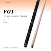 Queue de billard professionnelle KONLLEN YG1, 58,3 pouces, fût en érable JMC Tech, embout de 12 mm, joint en alliage de titane pour les tournois