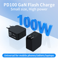 Chargeur super rapide GaN 100W, prise EU US UK AU, chargeur mural mini, ports C simples, adaptateur PD100W pour Apple Iphone Ipad Android